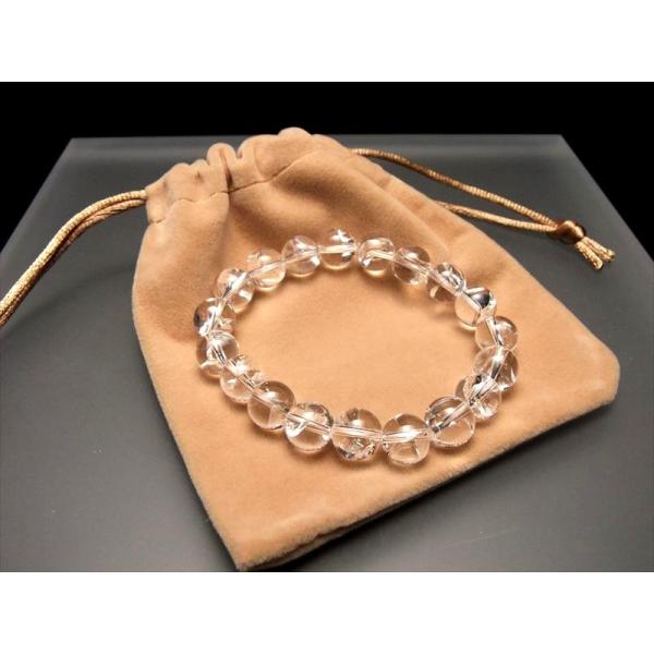 ベロア調(M) 高級ブレスレット用ポーチ ベージュ 10枚セット Mサイズ パワーストーン