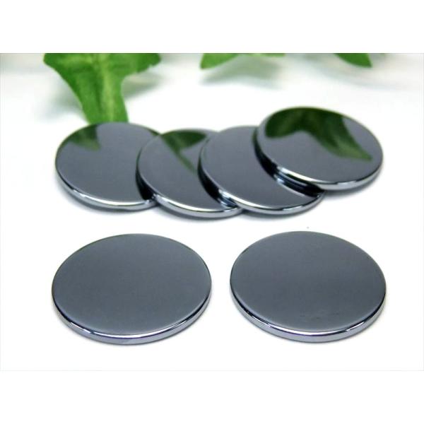 訳あり・僅かな欠けあり 業務用100個売り テラヘルツ鉱石 コイン型プレート 直径約27mm 厚さ約...