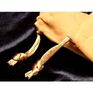 ベロア調(S)天然石持ち歩き用ポーチ(ベージュ...の詳細画像3