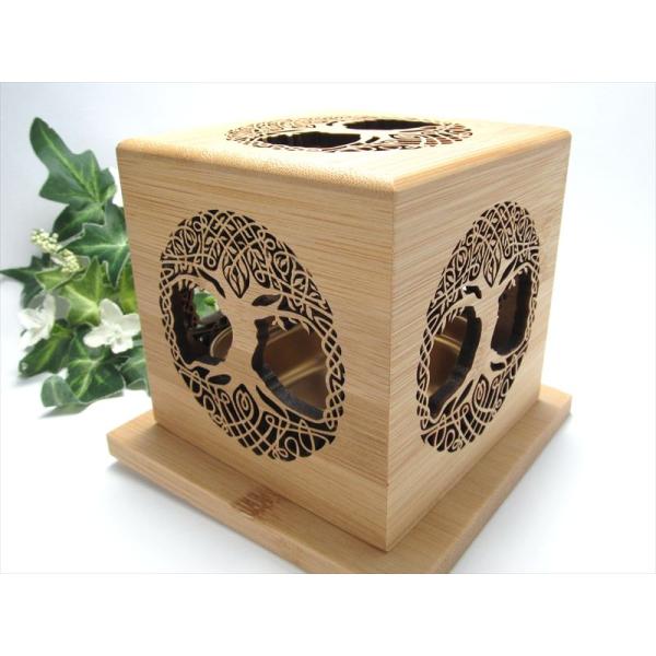 お洒落なインテリアに ツリーオブライフ 神聖幾何学 デザイン香炉 幅約10.6cm 厚さ約10.9c...