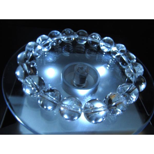 LED発光の回転台座 白色単色発光 天然石のディスプレイに 激安 LED回転ディスプレイ台 本体幅約...