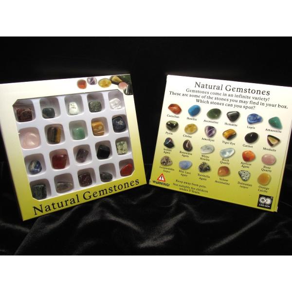 Natural Gemstones 天然石タンブル20種入り タンブルセット 箱入り20種set パ...