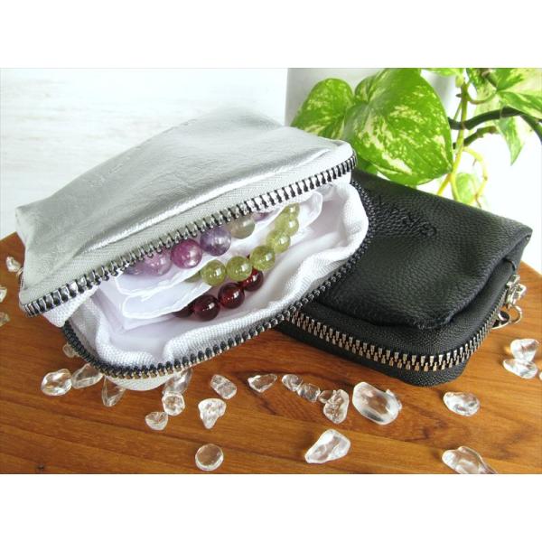 選べる3色 エコレザー ブレスレット専用 旅ポーチ 幅約11cm-13cm×11.5cm-12cm ...