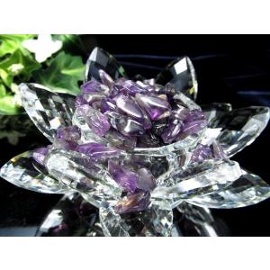 満開の花びら 蓮の花デザイン アクリル製の浄化...の詳細画像4