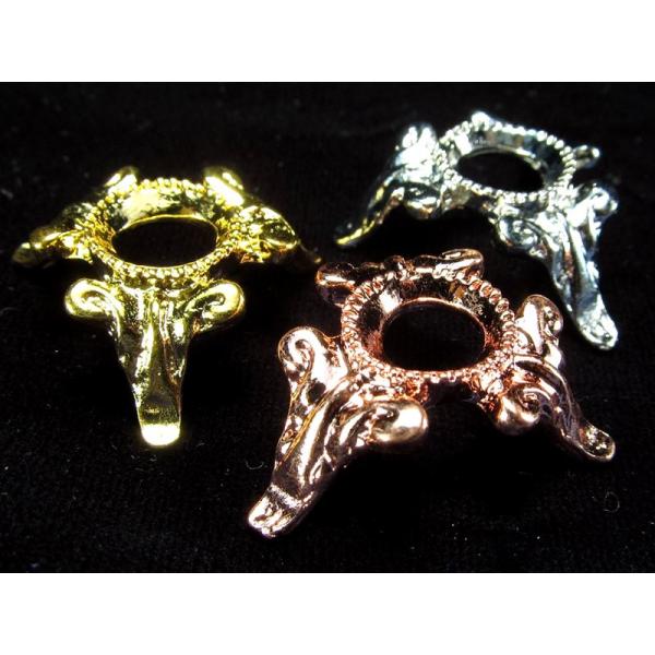 選べる3カラー ミニ丸玉用 金属製デザイン台座 最大幅約24mm×高さ約10mm inmy パワース...