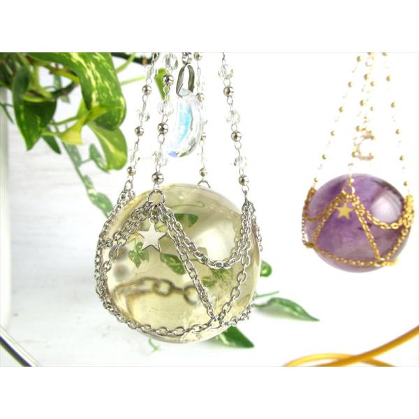 選べる2色 ゆらゆら揺れる丸玉台座 高さ約23cm 幅約11cm 直径約5cm前後の丸玉専用 クレセ...