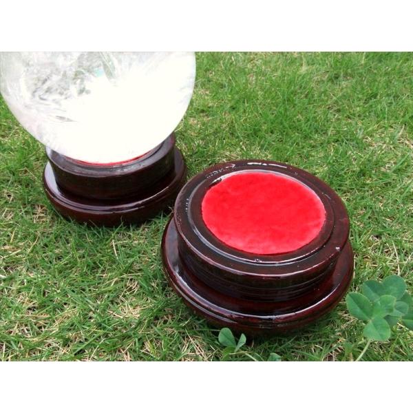 激安 LLサイズ 丸玉用 回転(ベアリング式)木製台座 直径約115mm×高さ約64mm 直径120...