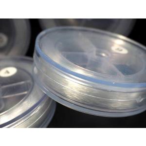 激安価格 ブレスレット用ゴム 太さ約0.4mm 長さ約140m-150m クリアカラー ケース入りシリコンゴム 大容量 1個売り パワーストーン 天然石