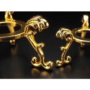 Sサイズ 丸玉用 金属製台座 ゴールド 円部分...の詳細画像1