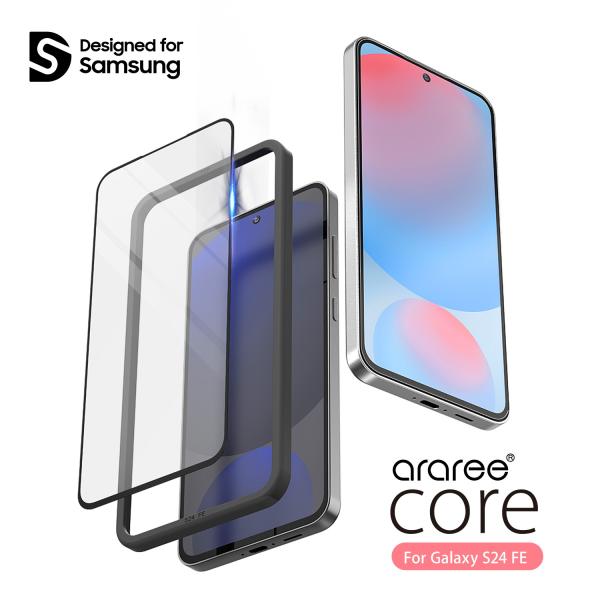 Galaxy S24 FE フィルム 気泡防止 9H ガラスフィルム ラウンドエッジ 加工 指紋認証...