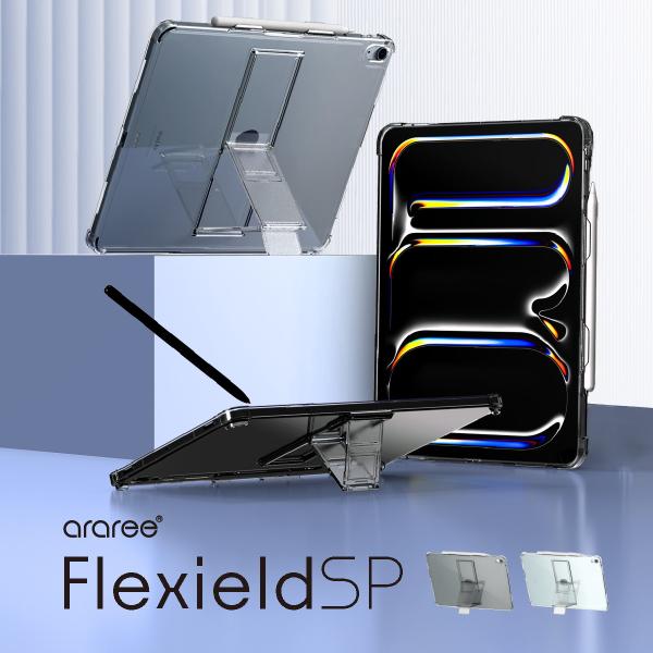 iPad Air 2024 M2 13 ケース 耐衝撃 スタンド 付 角度調整 クリア 薄型 軽量 ...