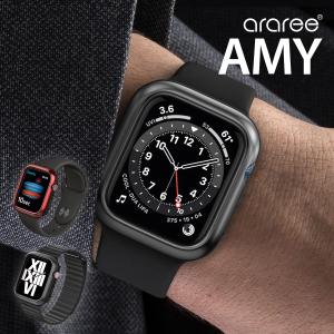 Apple Watch 44mm ケース 耐衝撃 ハイブリッド 薄型 カバー 衝撃 吸収 保護 ケースカバー AppleWatch 44 mm SE &amp; Series 6 5 4 アップルウォッチ araree AMY