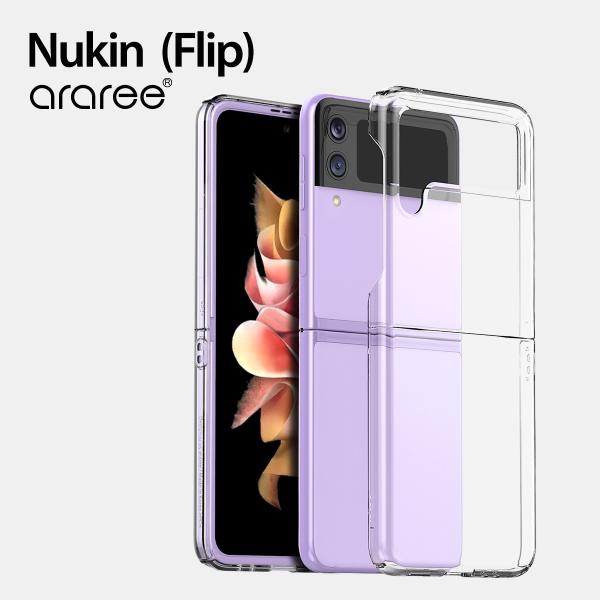 Galaxy Z Flip3 5G ケース クリア ストラップホール 付 薄型 透明 スマホケース ...