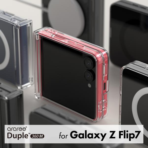 Galaxy Z Flip7 ケース MagSafe Qi2 対応 クリア ヒンジ 保護 耐衝撃 ス...