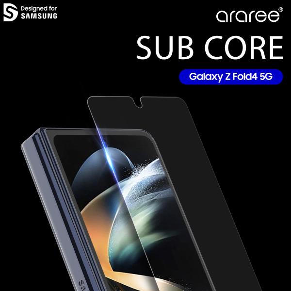 Galaxy Z Fold4 5G ガラスフィルム カバーディスプレイ 保護 9H ガラス 指紋 気...