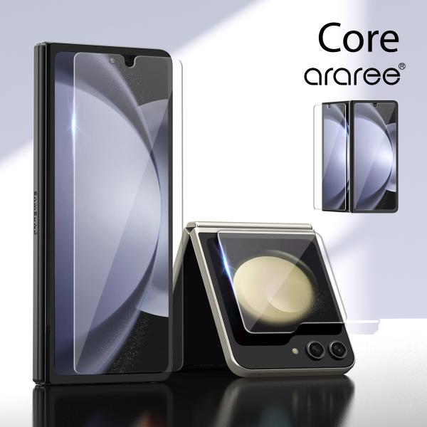 Galaxy Z Fold5 / Fold4 フィルム ( 2枚入 ) 9H ガラス 指紋 気泡 傷...