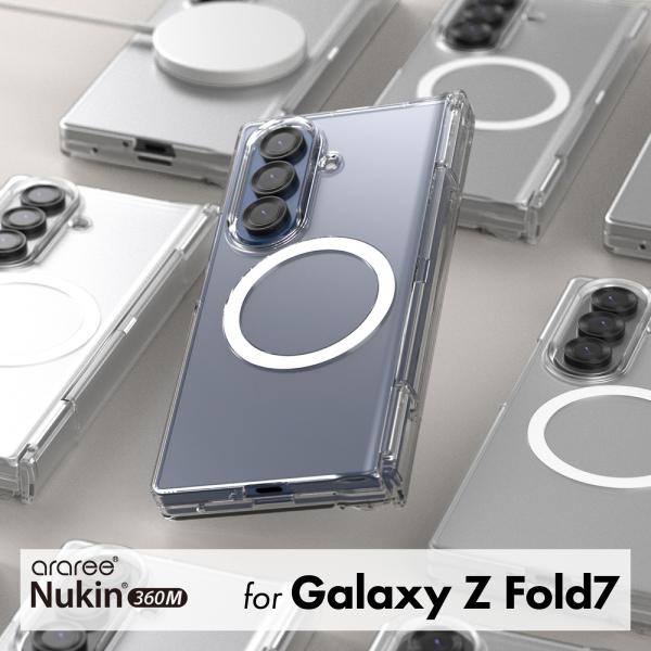 Galaxy Z Fold7 ケース MagSafe Qi2 対応 クリア 耐衝撃 ヒンジ 保護 ス...