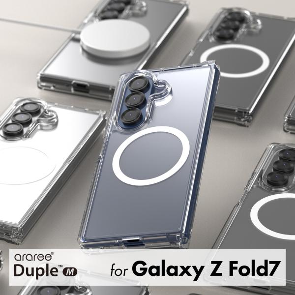 Galaxy Z Fold7 ケース MagSafe 対応 耐衝撃 クリア スマホケース シンプル ...