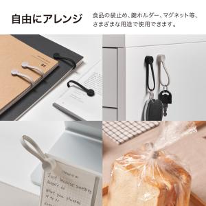 ケーブルバンド 3本入 シリコン マグネット ...の詳細画像5