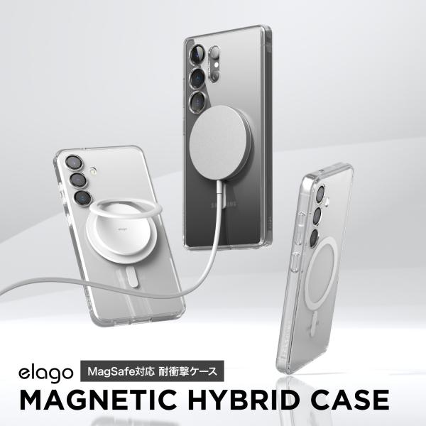 Galaxy S25 ケース MagSafe対応 耐衝撃 クリア スマホケース マグネット カバー ...