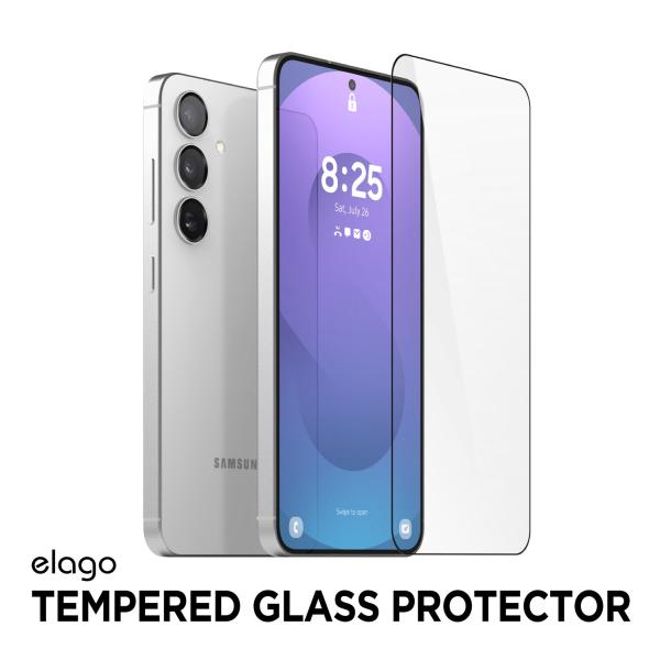 Galaxy S25 フィルム 気泡防止 9H ガラスフィルム 指紋認証対応 保護フィルム Gala...