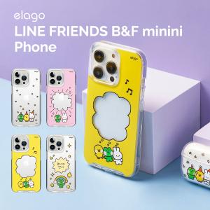 iPhone13Pro ケース ラインフレンズ 公式ライセンス キャラクター 耐衝撃 携帯ケース Apple iPhone13 Pro アイフォン13プロ elago LINE FRIENDS B&F minini｜comwap