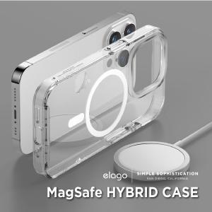iPhone 14 Pro Max カバー ケース クリア マグセーフ 対応 マグネット 付 スマホケース iPhone14ProMax アイフォン14プロマックス elago MagSafe HYBRID CASE｜comwap