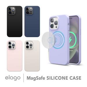 iPhone14 ケース シリコン カバー MagSafe対応 マグネット 内蔵 シンプル 磁石 付 スマホケース iPhone 14 アイフォン14 elago MagSafe SOFT SILICONE CASE｜comwap