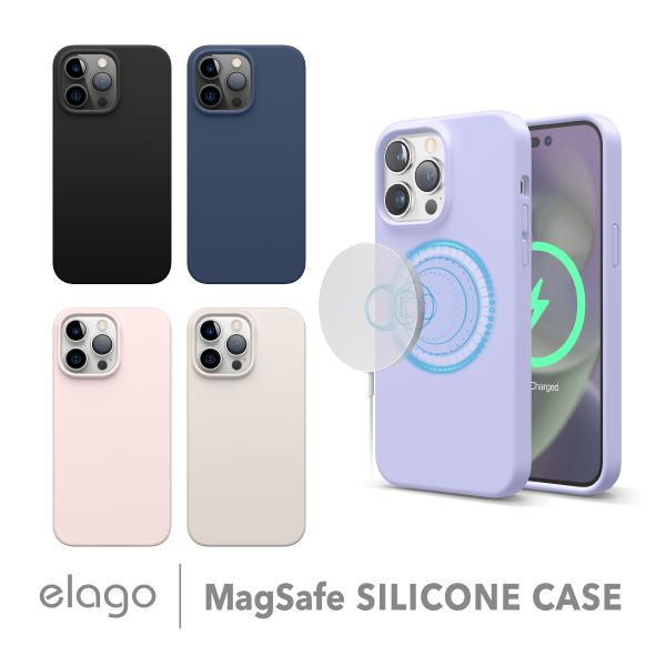 iPhone14 ケース シリコン カバー MagSafe対応 マグネット 内蔵 シンプル 磁石 付...