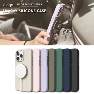 iPhone15Pro ケース Magsafe 耐衝撃 手触り サラサラ シリコン スマホケース Apple iPhone15 Pro アイフォン15 プロ 対応 elago MagSafe SOFT SILICONE CASE｜comwap