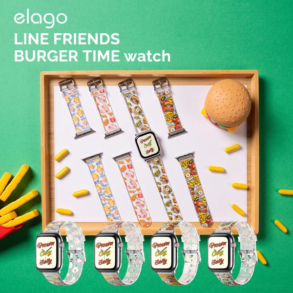 Apple Watch 49mm 45mm 44mm 46mm バンド クリア ラインフレンズ 公式...