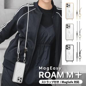 iPhone15ProMax 耐衝撃 ケース 斜めがけ 首掛け 肩掛け ストラップ 付 Magsafe 対応 米軍 MIL規格 iPhone15 ProMax アイフォン15 プロマックス MagEasy ROAM+ M｜comwap