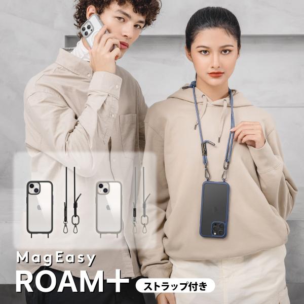 iPhone15 耐衝撃 ケース 斜めがけ 首掛け 肩掛け ストラップ 付 米軍 MIL規格 耐衝撃...