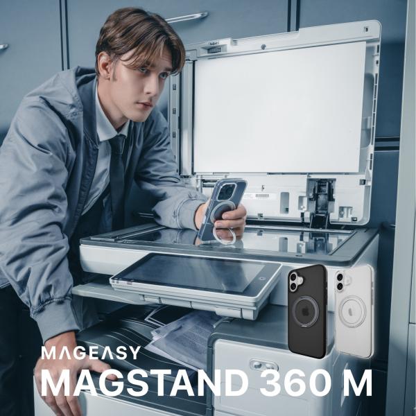 iPhone16 Plus ケース クリア MagSafe スタンド リング付き 耐衝撃 スマホケー...