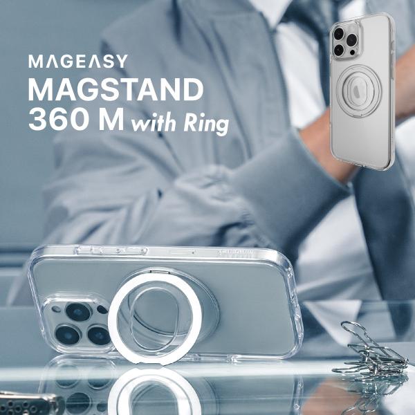 iPhone 16 Pro Max ケース クリア MagSafe対応 スタンド リング付き 耐衝撃...