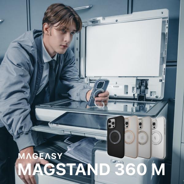 iPhone 16 Pro ケース クリア MagSafe 対応 スタンド リング付き 耐衝撃 MI...