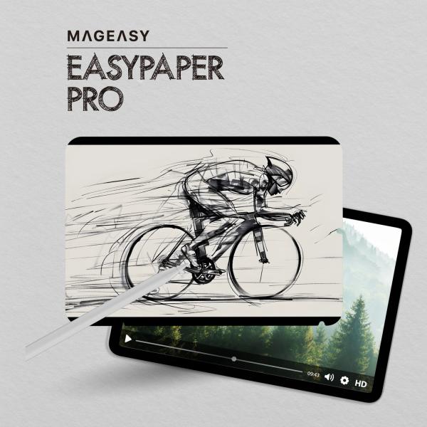 iPad mini 7 mini6 フィルム ペーパーライクフィルム マグネット 着脱式 保護フィル...