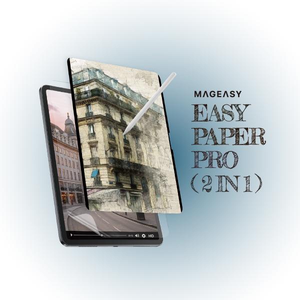 iPad Pro 11インチ 2025 M5 フィルム 2枚 セット ペーパーライク 着脱式 さらさ...