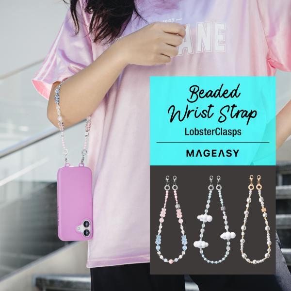 ストラップ ビーズ スマホストラップ ちぎれない ホルダー 付 手首 ハンドストラップ アクセサリー...