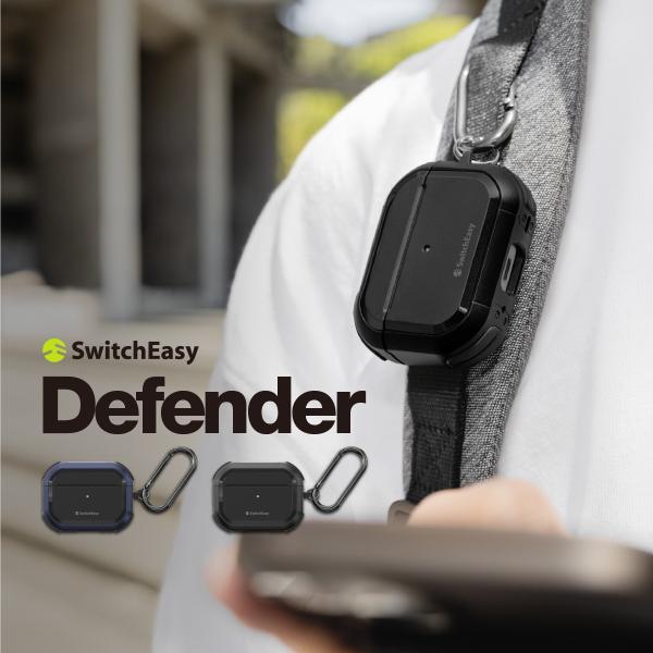 AirPods Pro2 ケース カラビナ 付 耐衝撃 落下防止 側面 ハードケース Apple A...