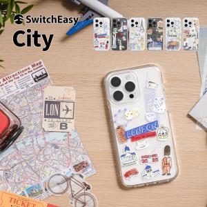 iPhone15Pro ケース 耐衝撃 米軍 MIL規格 クリア かわいい 手書き風 イラスト Apple iPhone15 Pro アイフォン15 プロ 対応 SwitchEasy City｜comwap