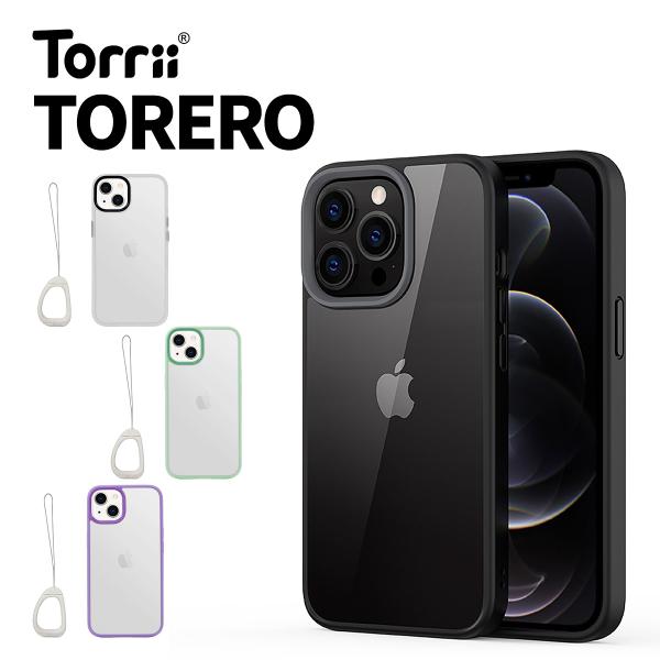 iPhone13 ケース クリア ストラップ ストラップホール 透明 スマホケース 耐衝撃 クリアケ...