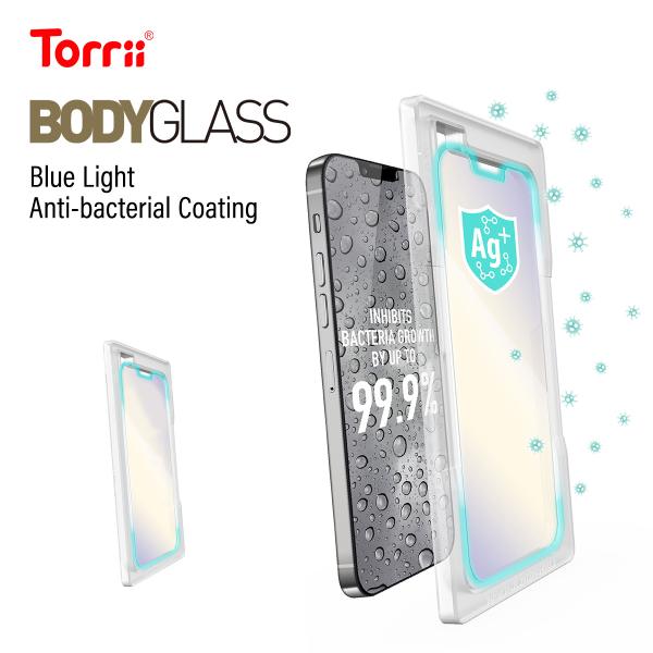 iPhone14Plus ガラスフィルム ブルーライト カット 9H ガラス 指紋 気泡 防止 ラウ...