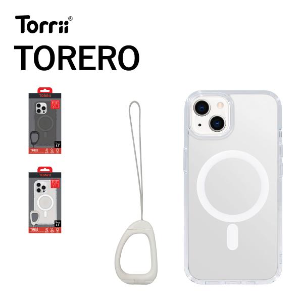 iPhone14 Pro ケース カバー クリア MagSafe 対応 マグネット 付 ストラップ ...