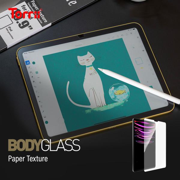 iPad Pro 12.9 2022 2021 ガラスフィルム 紙のような書き心地 液晶 保護フィル...
