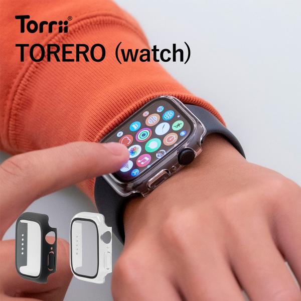 Apple Watch Series 9 8 7 41mm ケース クリア 耐衝撃 ガラスフィルム ...