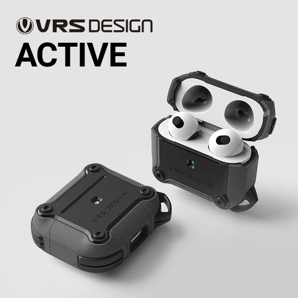 AirPods 3 3世代 ケース 耐衝撃 保護 カバー 落下防止 カラビナ 付 薄型 耐衝撃ケース...