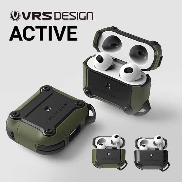 AirPods 3 3世代 ケース 耐衝撃 保護 カバー 落下防止 カラビナ 付 薄型 耐衝撃ケース...