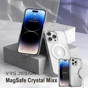 iPhone 14 Pro Max ケース カバー クリア ガラスフィルム 付 マグセーフ 対応 スマホケースiPhone14ProMax アイフォン14プロマックス VRS MagSafe Crystal Mixx｜comwap