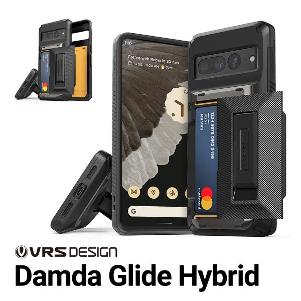 Pixel 7 Pro 耐衝撃 ケースカード 収納 / スタンド / ストラップホール 付 スマホケ...